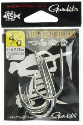 がまかつ バラ ジギングフック 貫 銀 3 0