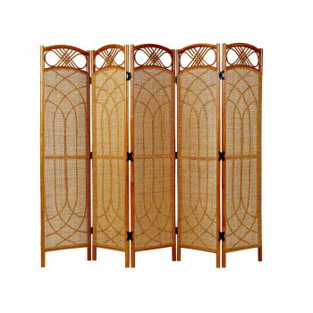 籐スクリーン 間仕切り 5曲 SC915 CMLF-1017869
