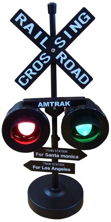レールロードサイン 踏切信号機 Los Angeles ライト 照明器具 アメリカン