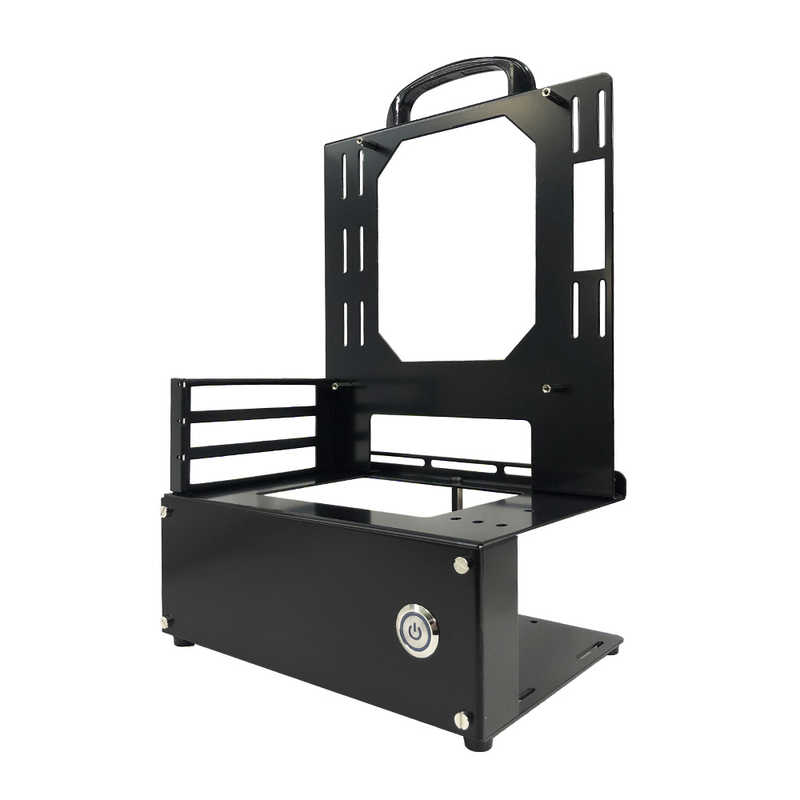 長尾製作所 PCケース Mini-ITX専用 オープンフレーム ブラック N-FRAME-ITX