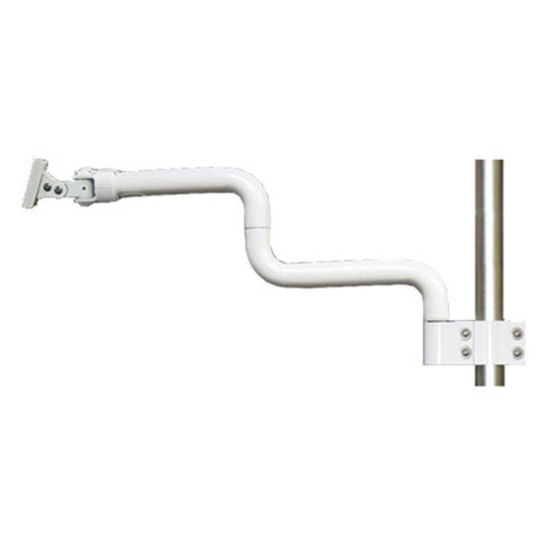 DAS2-28P50 ライブクリエータ スネークアーム2段式 φ50用ポール固定 アイボリー