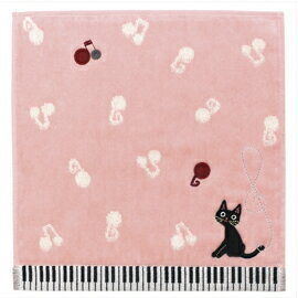 ドレミジーン　タオルハンカチ（ピンク）