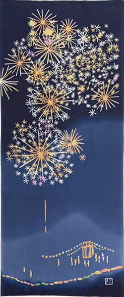 にじゆら 手ぬぐい 夏の夜