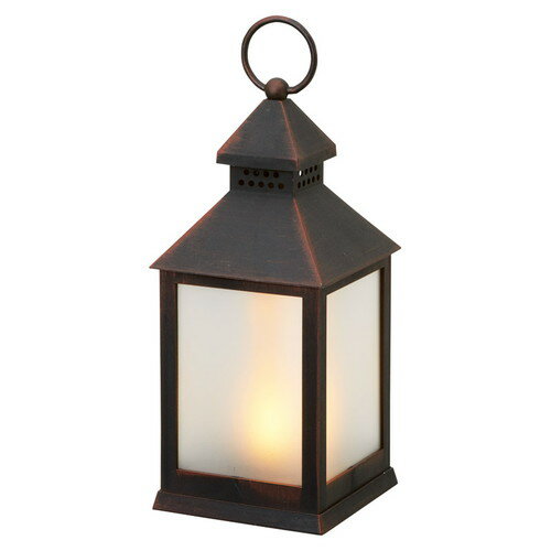 カメヤマ イルミネミニファイヤーランタン シャビーブラック 1個