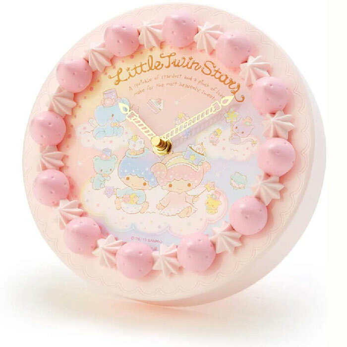 キキララ　サンリオ　ケーキ型　クロック　時計 楽天市場】サンリオ リトルツインスターズ キキララ ケーキ形掛け時計