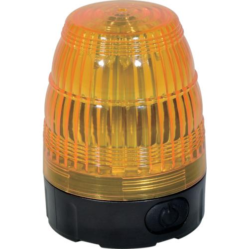 日動工業 NLF75BAY日動 電池式小型LED回転灯 LEDフラッシャー75 黄8357582