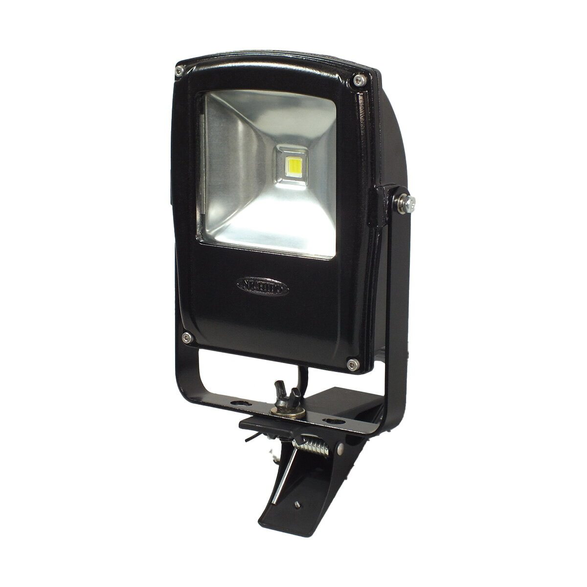 日動工業｜NICHIDO 日動 LED投光器 フラットライト10W 電球色 本体黒 クリップタイプ LEN-F10C-BK-S