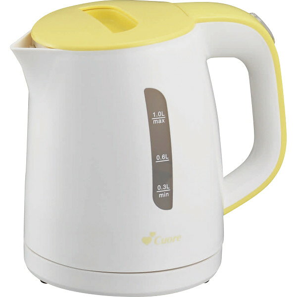 丸山技研 電気ケトル 1L イエロー CU-353EK(Y)