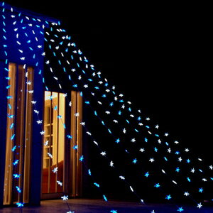 エス・ティー・イー イルミネーションライト ブルー/ホワイト DLFL300CBWH STE デコライト LEDフォールライト300球