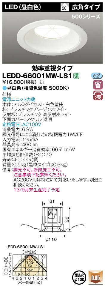 楽天市場】東芝ライテック 東芝ライテック LEDダウンライト用拡散