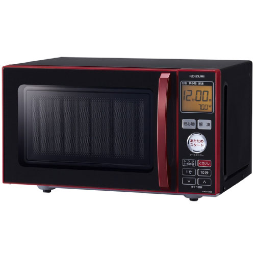 楽天市場】小泉成器 コイズミ 電子レンジ KRD-1850/R レッド 18L