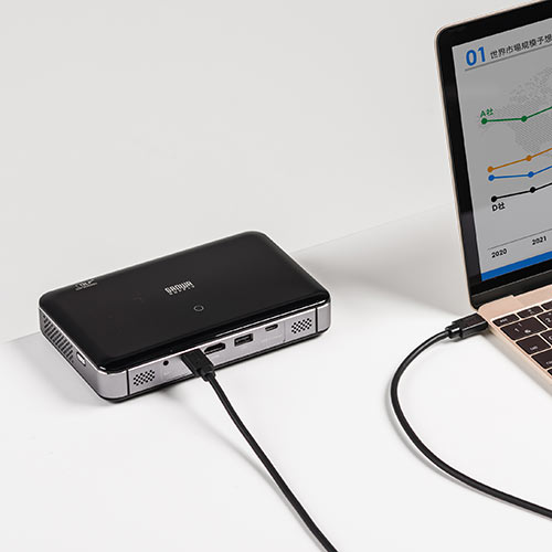 楽天市場】サンワサプライ モバイルプロジェクター 400ルーメン 小型