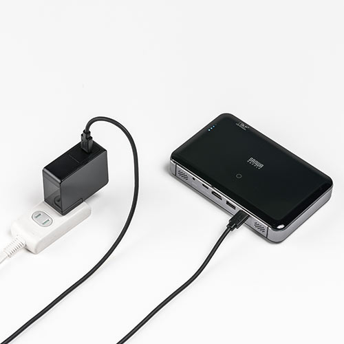 サンワサプライ　モバイルプロジェクター　400-PRJ024 モバイルタイプ最高クラス！高輝度400ルーメンのプロジェクターを6月28