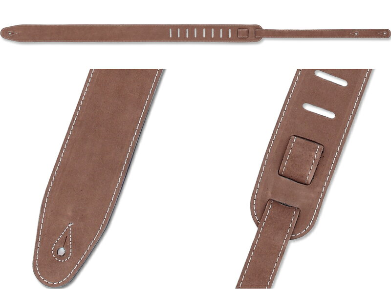 Renegade レネゲード Suede SD-BR ギターストラップ スエードレザー ブラウン 茶色