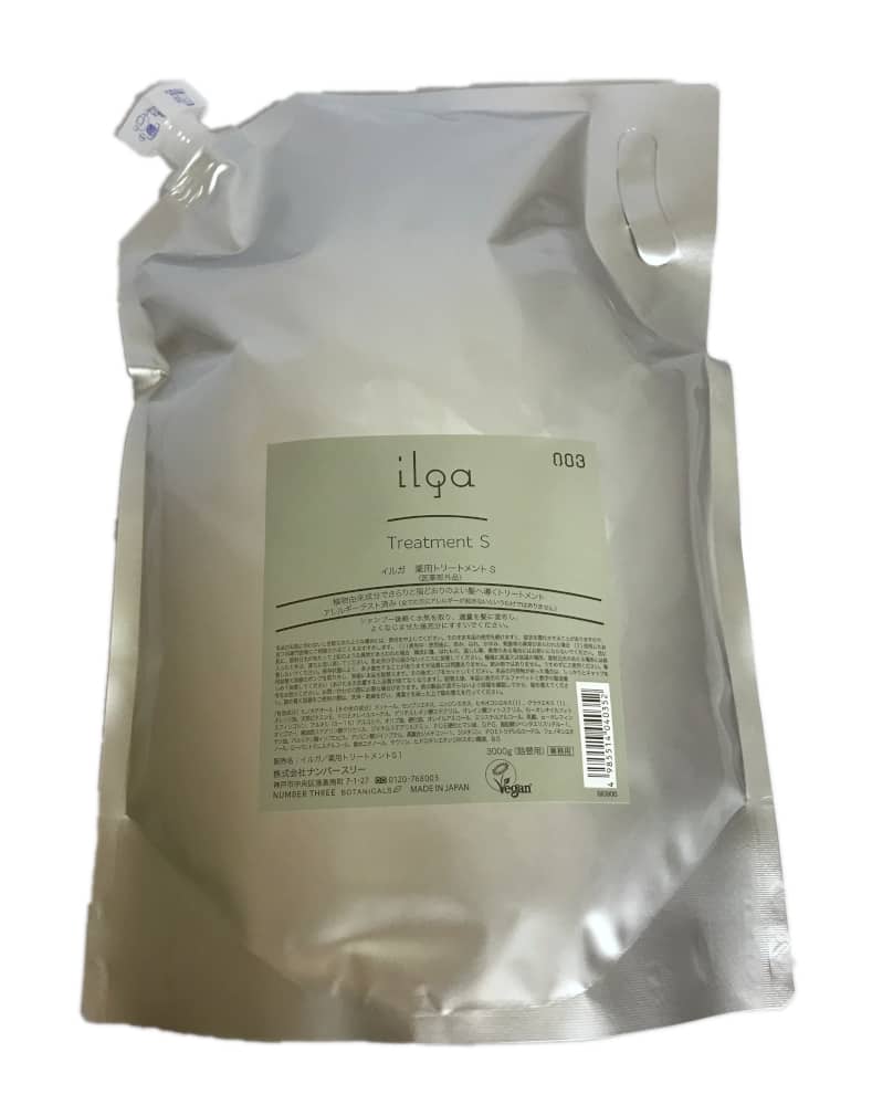 ナンバースリー イルガ 薬用トリートメントS 詰替用 3000g 沖縄・離島を除く ヘアケア ILGA MEDICATED TREATMENT S NUMBER THREE