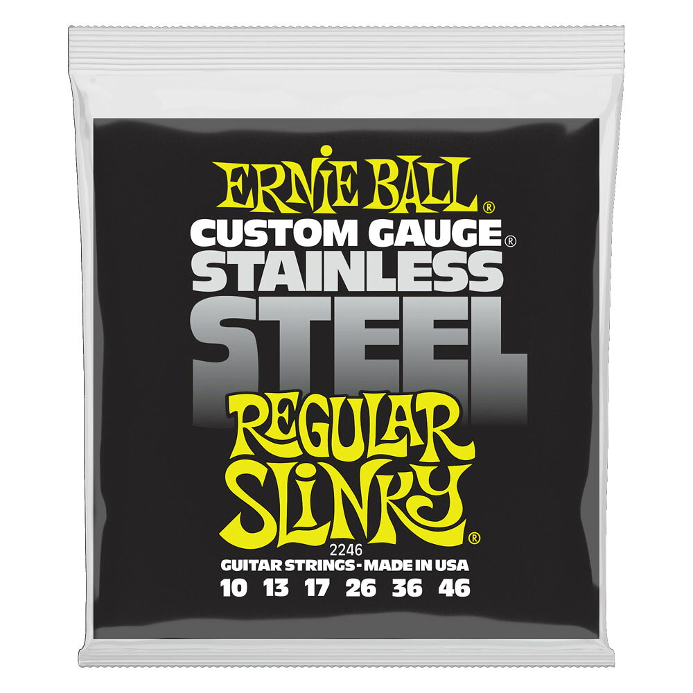 Regular Slinky Stainless Steel Electric Guitar Strings #2246 ERNIE BALL