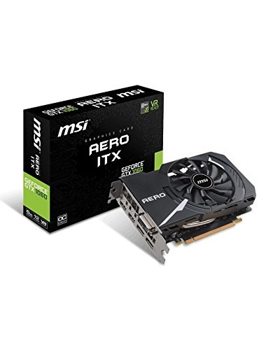 MSI Computer GEFORCE GTX1060 AERO ITX 6G OC NVIDIA 6GB搭載 ITXミニケース向けに放熱設計されたショート基盤のグラフィックスボード