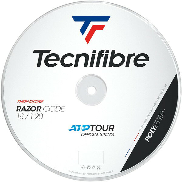 Tecnifibre テクニファイバー 硬式テニス用ストリング RAZOR CODE 1.30 ブルー・サイズ：200m TCF-04RRA130XU