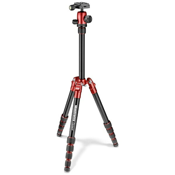 Manfrotto｜マンフロット 三脚Elementトラベル三脚 スモール レッド MKELES5RD-BH 5段 /自由雲台