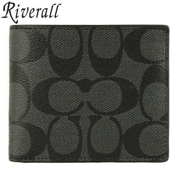 楽天市場】コーチ 二つ折り財布 メンズ COACH F74991 BLK | 価格比較