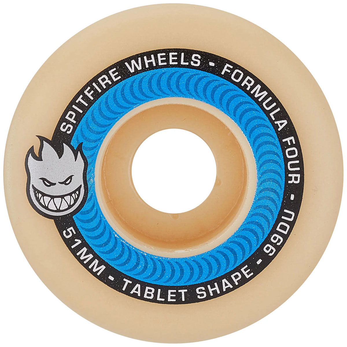 スケートボード ウィール SPITFIRE WHEELS スピットファイア FORMULA FOUR F4 99DU TABLETS NATURAL BLUE