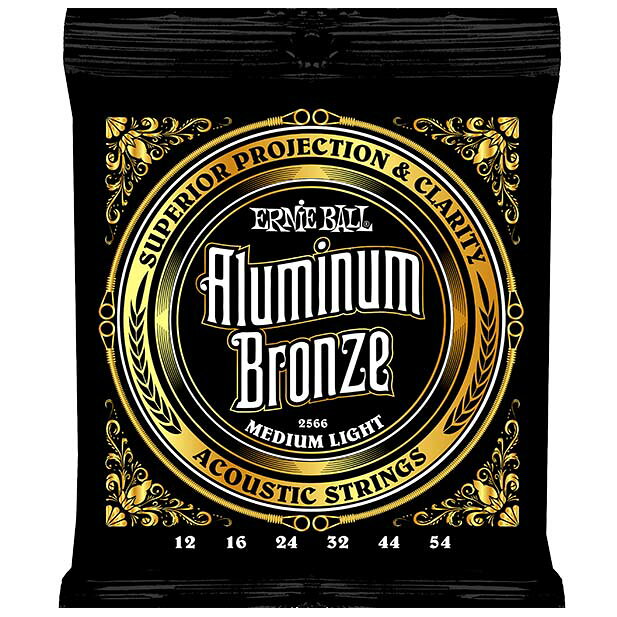 ERNIE BALL 2566 アコースティックギター弦 12-54 EARTHWOOD ALUMINUM BRONZE MEDIUM LIGHT