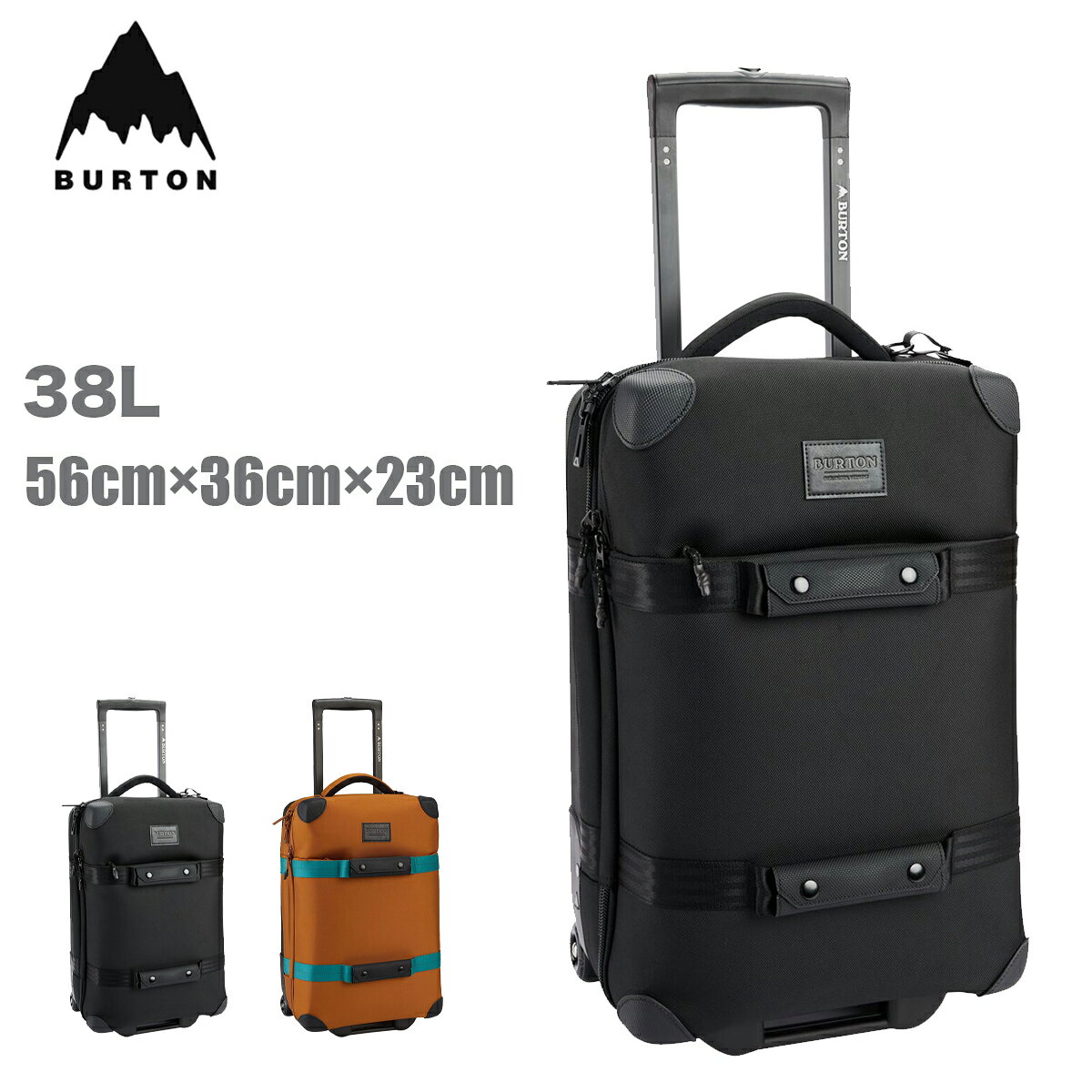 楽天市場】バートン BURTON キャリーバッグ WHEELIE CARGO TRUE BLACK