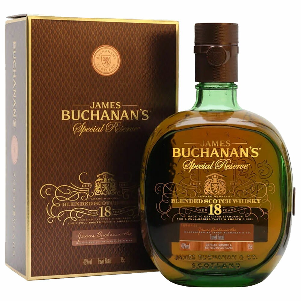 BUCHANAN'S De Luxe 12 750ml ブキャナン ブキャナンズ12年 デラックス 玉付き 40度 750ml | アザレア京月酒店