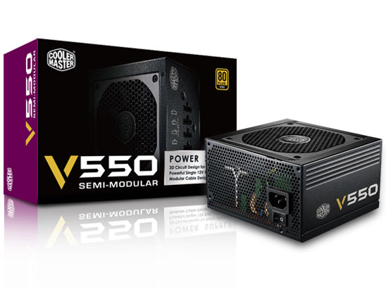 クーラーマスター｜COOLER MASTER PC電源 V Semi-Modularシリーズ ブラック RS550-AMAAG1-JP 550W /ATX /Gold