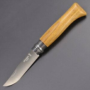 OPINEL オピネル ステンレススチール#8 オークウッド 約85mm オーク 41524