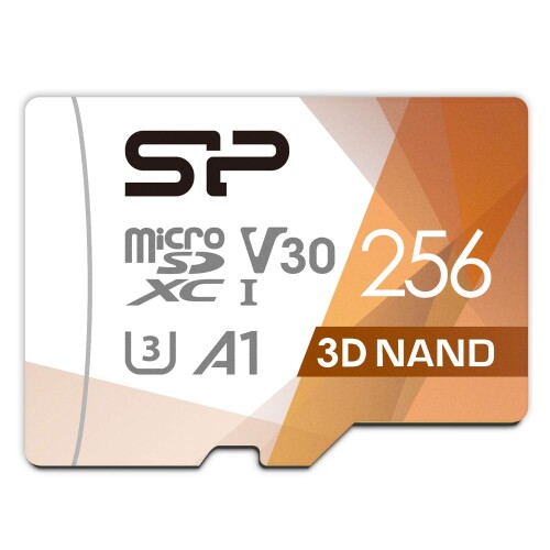 シリコンパワー microSDカード 256GB class10 UHS-1 U3対応 3D Nand