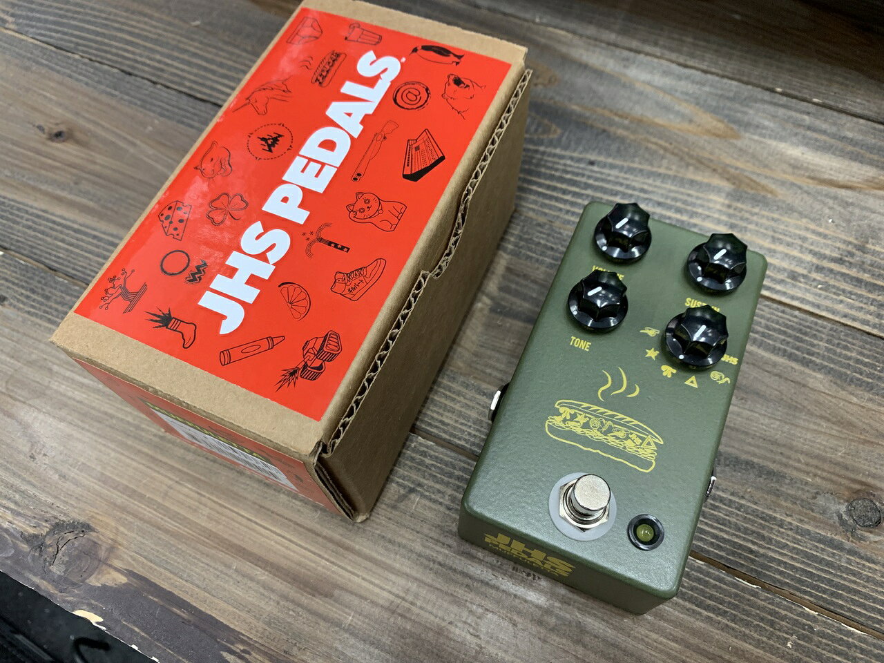 楽天市場】JHS PEDALS Muffuletta Black/Yellow | 価格比較 - 商品価格ナビ