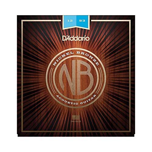 ダダリオ アコースティックギター弦 Nickel Bronze Acoustic Guitar Strings Light .012-.053 NB1253 D’Addario NICKEL BRONZE