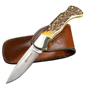 楽天市場】BOKER ボーカー/ドロップポイント ハンターナイフ 鹿角 