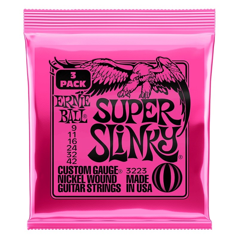 ERNIE BALL 3223 Super Slinky  ・パック エレキギター弦