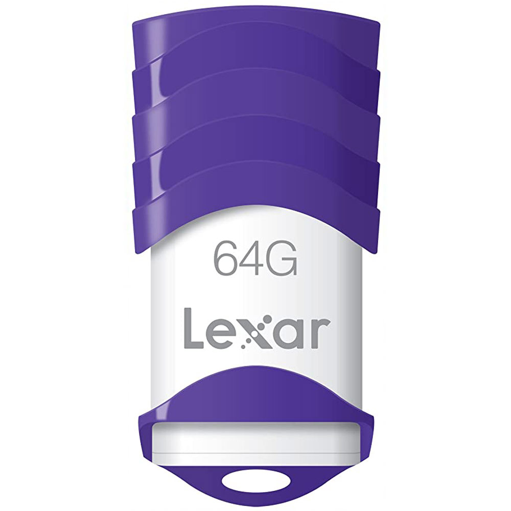 Lexar JumpDrive V30 USBメモリ 64GB USB2.0 パープル LJDV30-64GABEU