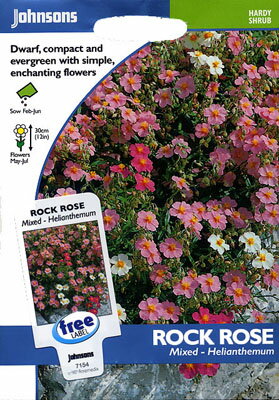 Johnsons SeedsRock Rose ロック・ローズ ヘリアンセマム ・ミックスの種