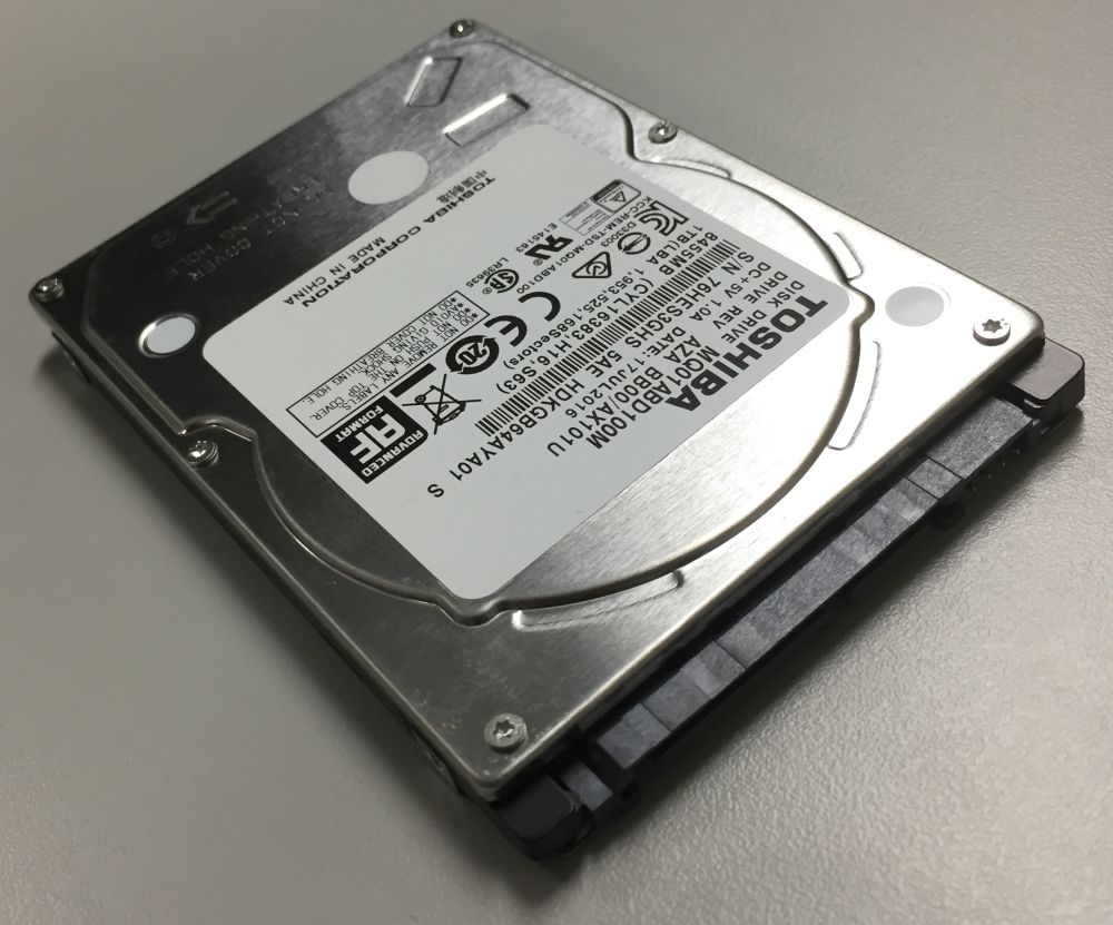TOSHIBA東芝 ノート用HDD 2.5inch MQ01ABD100M 1TB