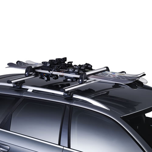 【THULE スーリー】キャリア　ルーフレール付車用　ケプニカイザー728 フット757 ＋バー862 thule 728 ケプニカイザー スキー スノーボードキャリア スーリー