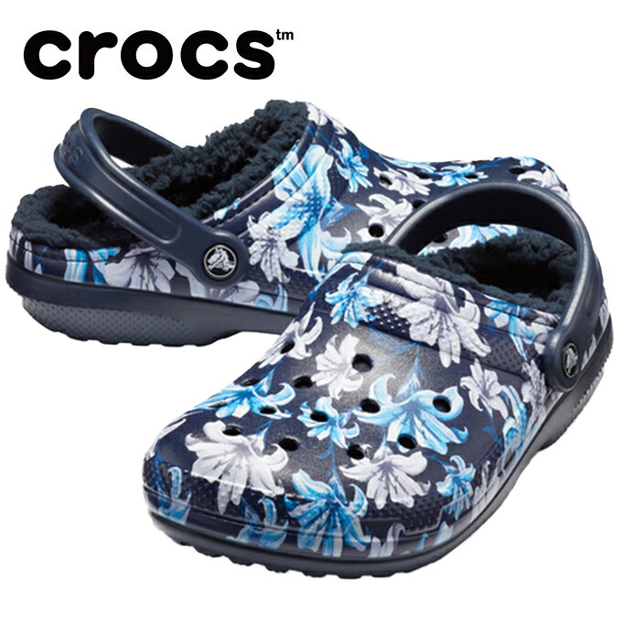 楽天市場】クロックス ボア付 花柄 レディースサンダル CROCS Classic