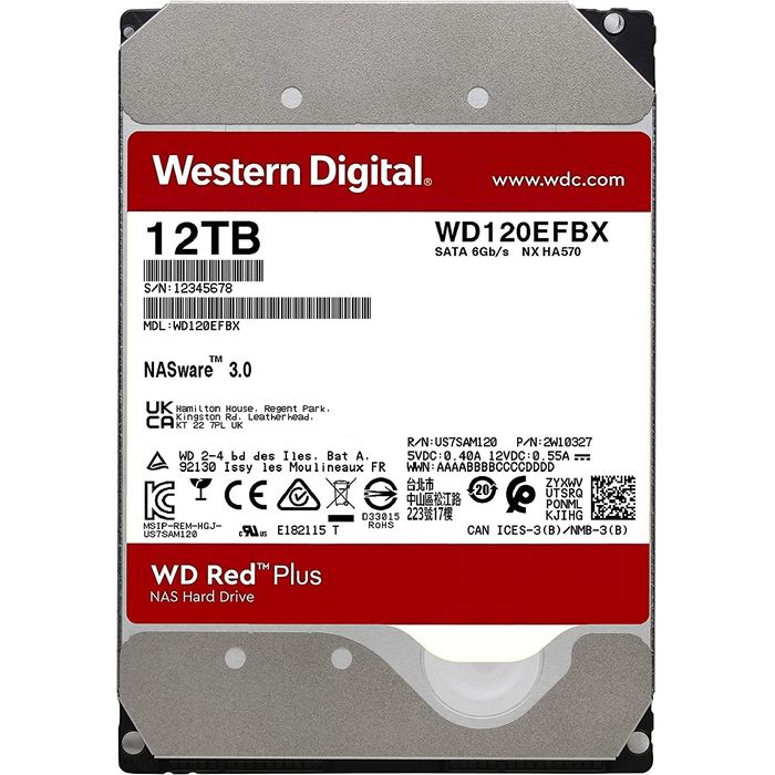 WD 内蔵HDD 3.5インチ /12TB WD120EFBX