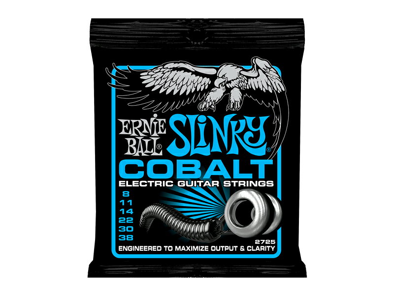 ERNIE BALL 2725 エレキギター弦 08-38 COBALT EXTRA SLINKY コバルト・エクストラ・スリンキー