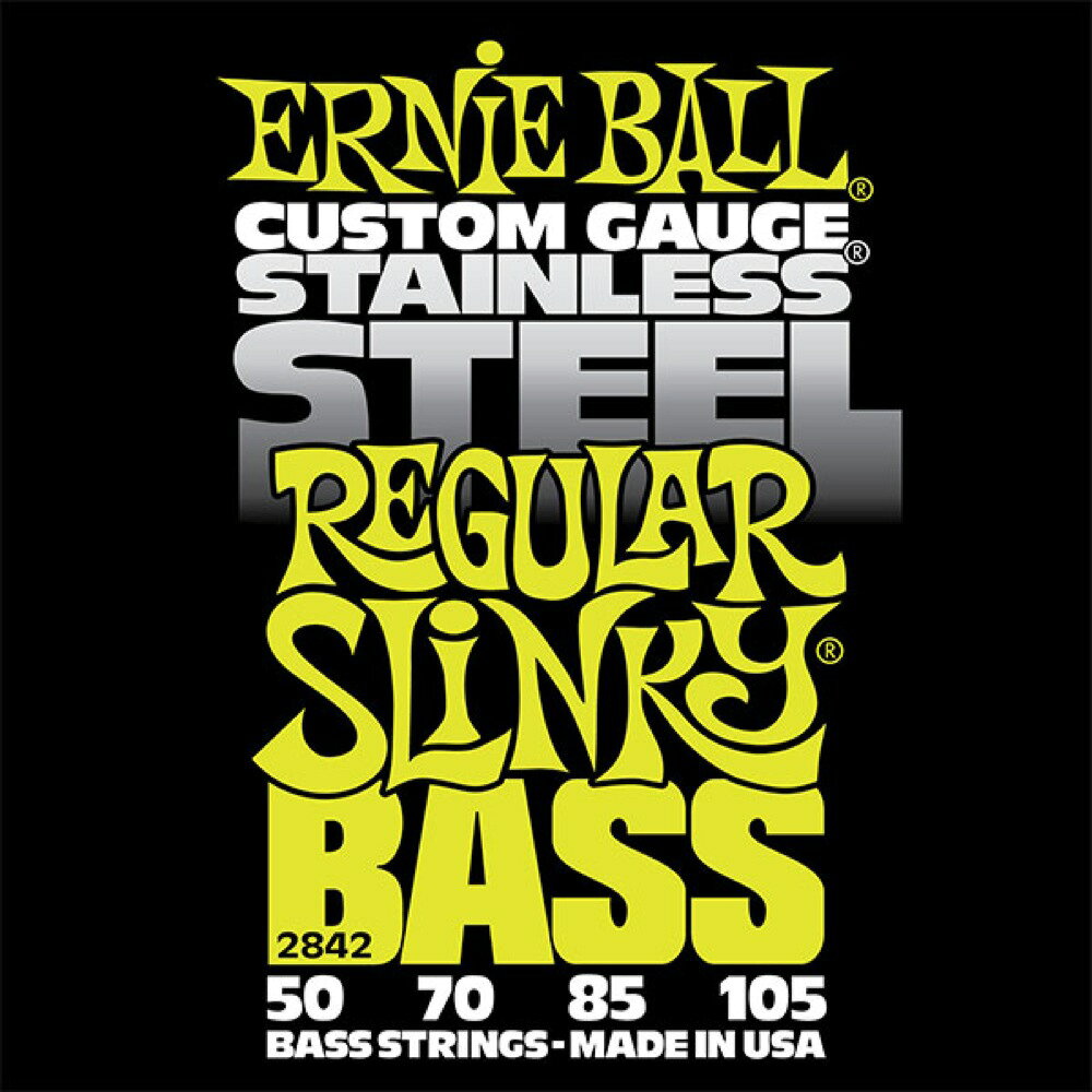 ERNIE BALL ベース弦 ステンレス 2842 STAINLESS REGULAR SLINKY BASS ステンレス・レギュラー・スリンキー・ベース