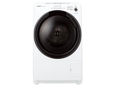 Amazon | シャープ 洗濯機 ドラム式 ES-H10F-WL ヒーター乾燥 左