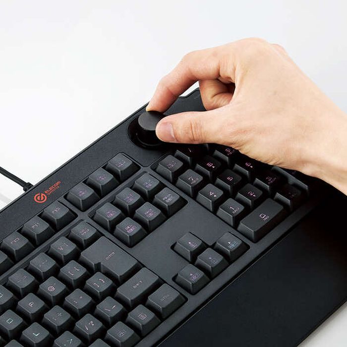 エレコム ゲーミングキーボード 有線 メンブレン フル リストレスト付 TK-G02UMBK(1台)