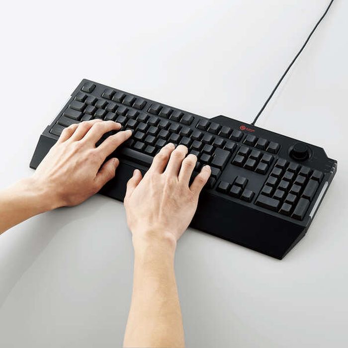 エレコム ゲーミングキーボード 有線 メンブレン フル リストレスト付 TK-G02UMBK(1台)