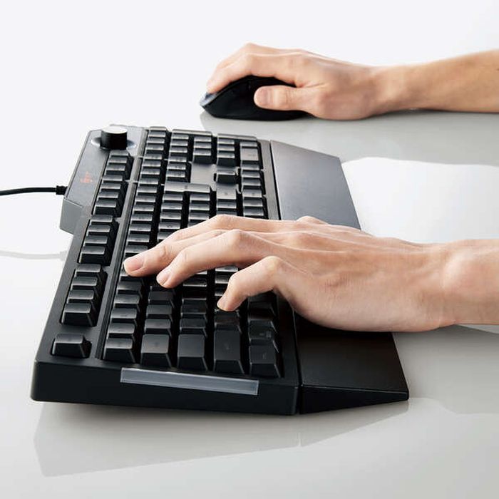 エレコム ゲーミングキーボード 有線 メンブレン フル リストレスト付 TK-G02UMBK(1台)