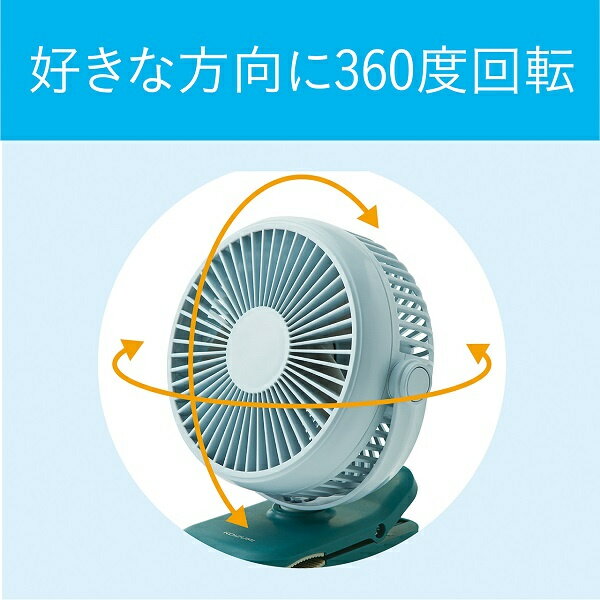 コイズミ クリップファン ブルー KFF-1117／A(1台)