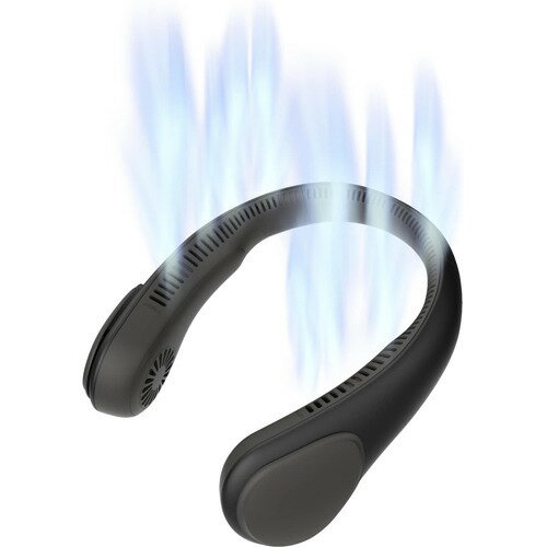 ピエリア 大風量ネックファン FSW-03B (BK)(1台)