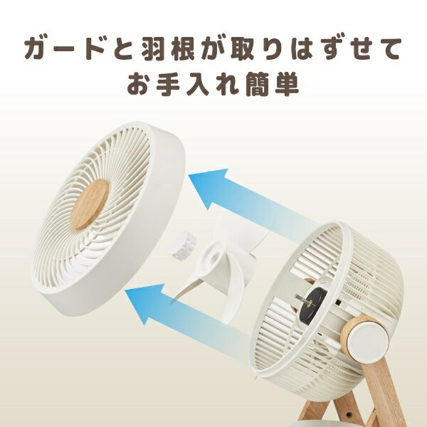 DCサーキュレーター ピエリア FCW-193D 羽根径19 木目調ダークウッド ec6932bff93636bf6ec6360a35d968